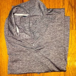 Collard shirt v neck button up